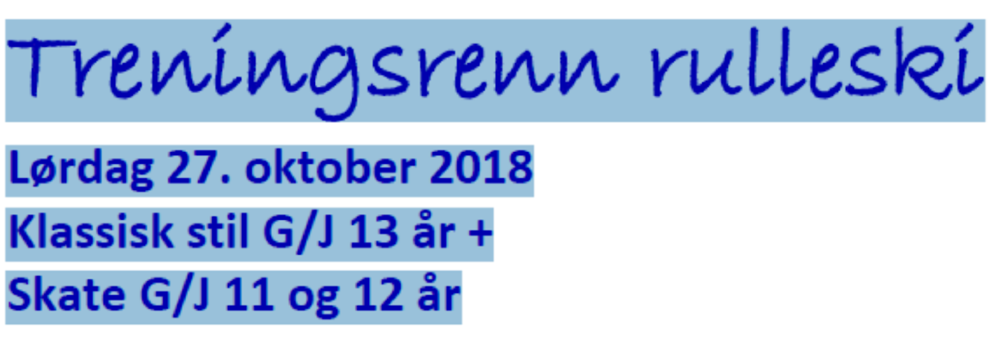 Treningsrenn rulleski